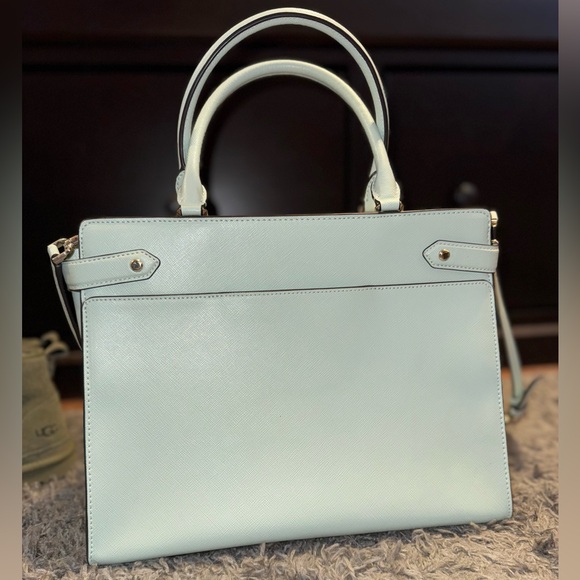 Kate Spade Mint Green Large Satchel Purse - Picture 4 of 6
